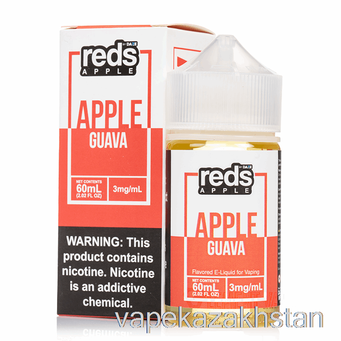 Vape Kazakhstan GUAVA - Red's Apple E-Juice - 7 Daze - 60mL 0mg